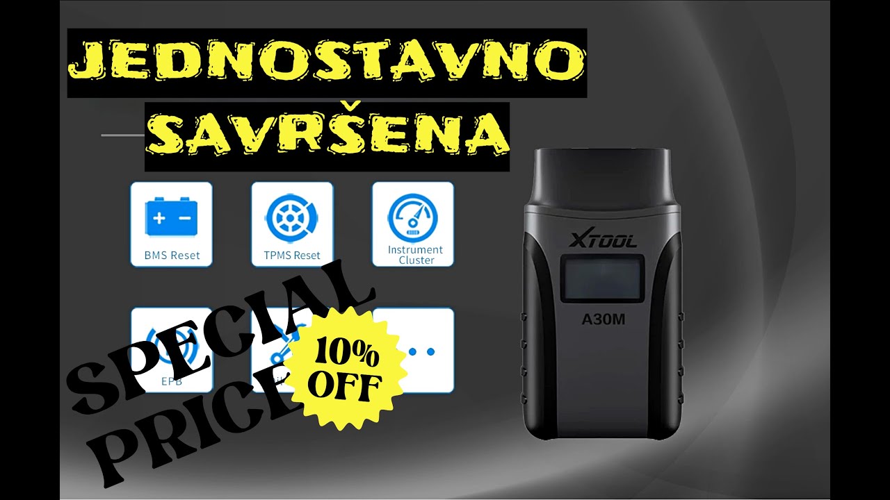 OBD DIJAGNOSTIKA XTOOL A30M - NAJBOLJA DO SADA
