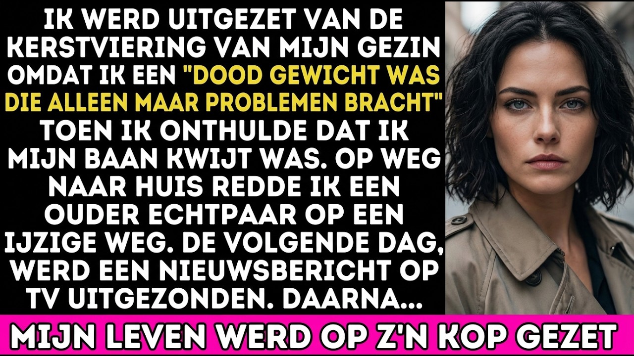 Ik hielp een ouder stel op een ijzige snelweg — de volgende dag zag mijn familie het op TV.