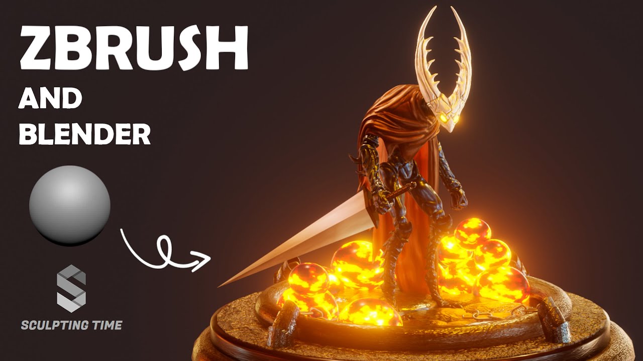Zbrush and Blender Timelapse - The Hollow Knight