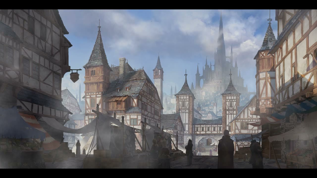 🎧 Cidade no Porto &bull; Som Ambiente para RPG &bull;  Lojas, Pessoas, Gaivotas, Igreja.