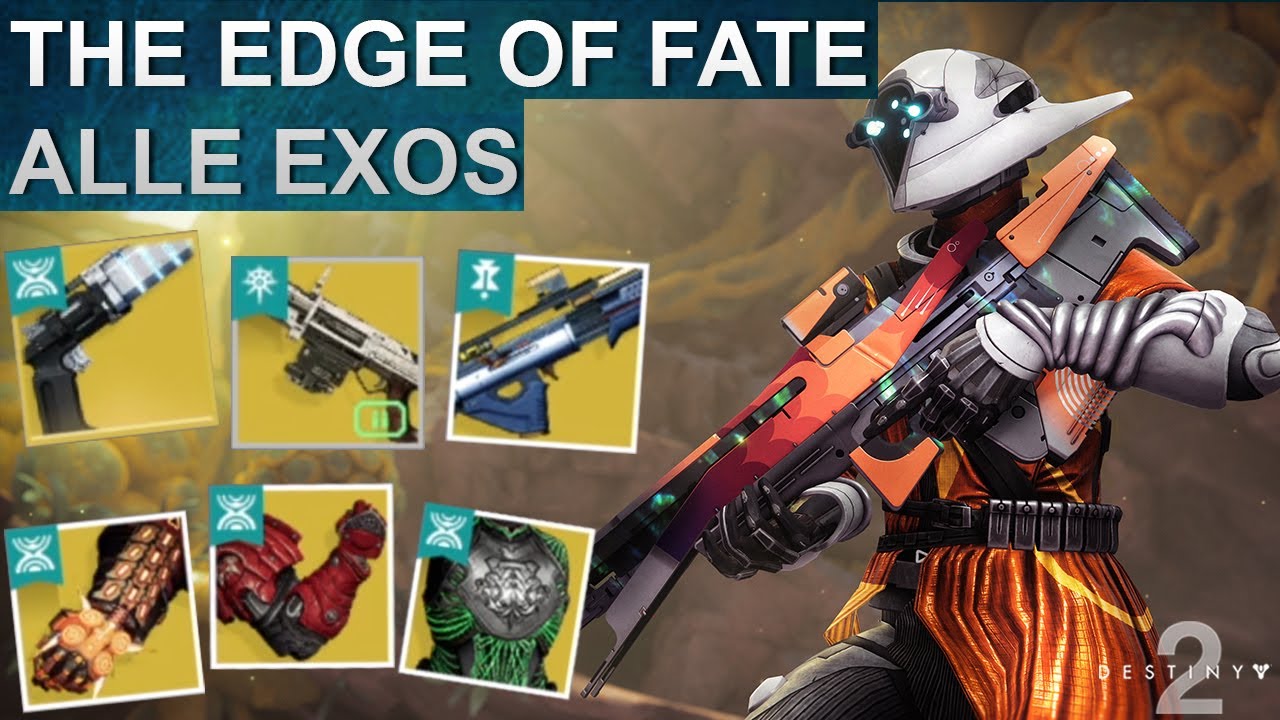 Destiny 2 The Edge of Fate Alle Exo R&uuml;stungen & Waffen Preview