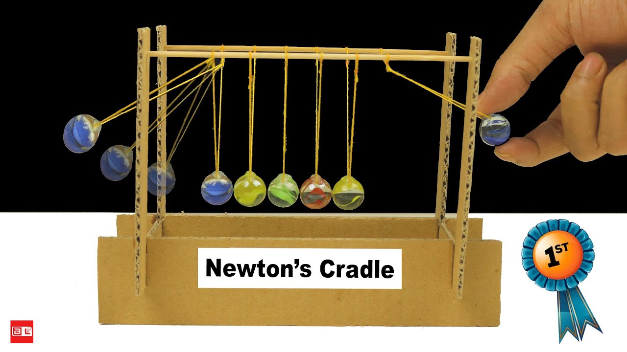 How To Make Amazing Newton’s Cradle from Cardboard