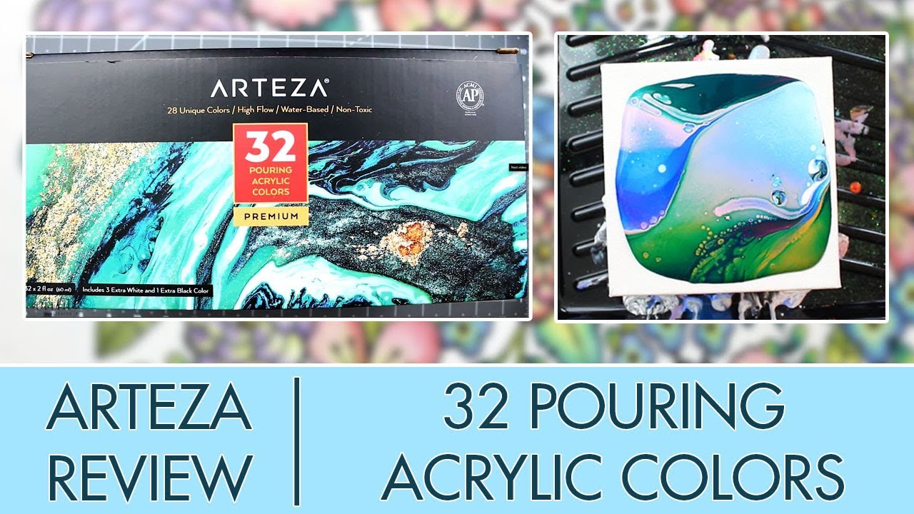 Arteza Pouring Acrylic Paint Review