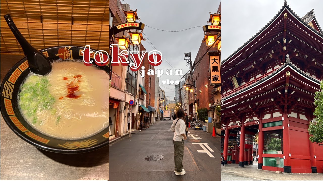 tokyo travel vlog 🇯🇵 | trying ichiran for the first time, senso-ji temple, don quijote shopping!!