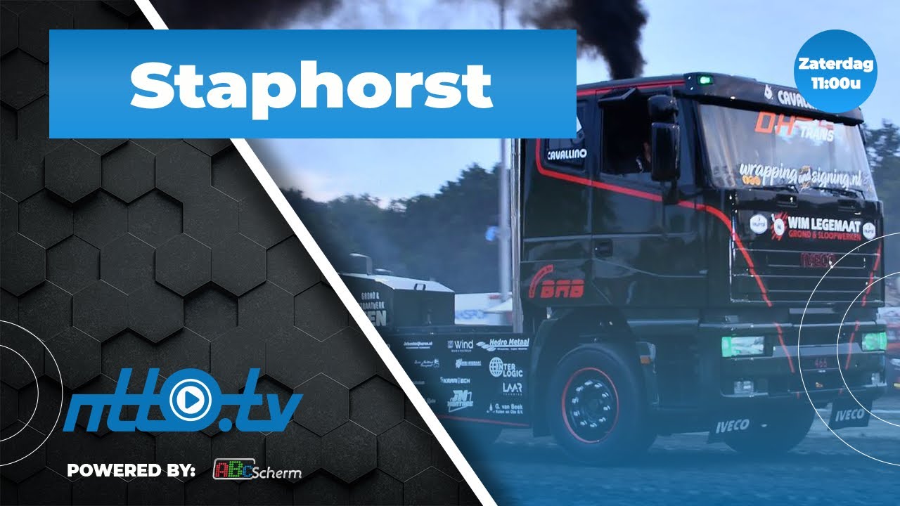 Tractorpulling Staphorst Zaterdag  |  NTTO.tv livestream