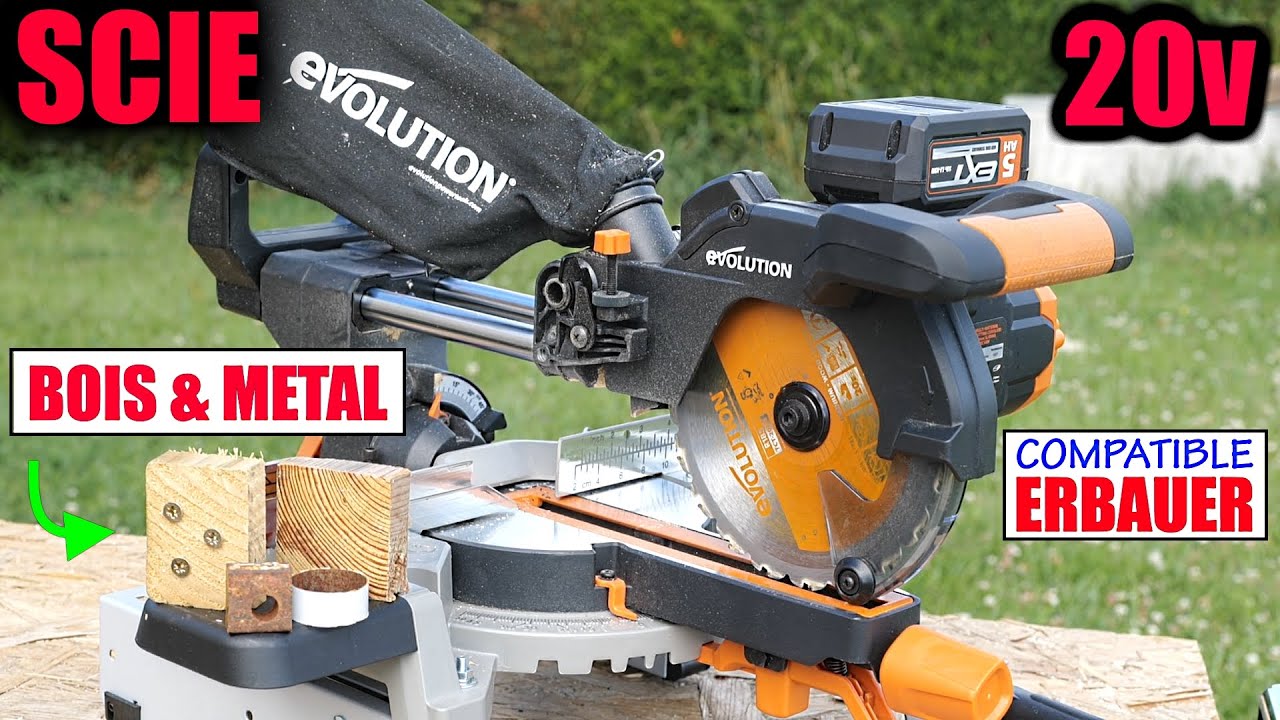 Evolution Power Tool Торцовочная пила и тяговая пила R185SMS-Li 18V 185MM дерево и металл