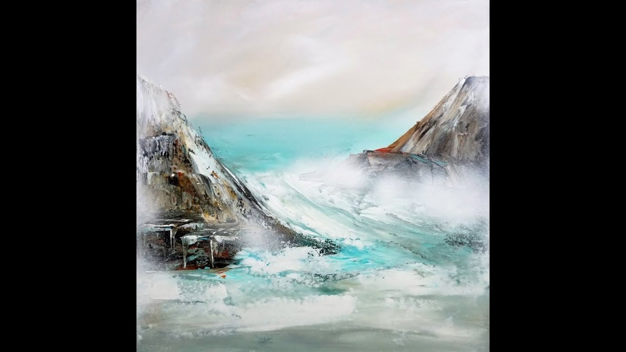 Sea Landscape Painting/ ABSTRACT/Seelandschaft Malen/V226/The Gate of Avalon