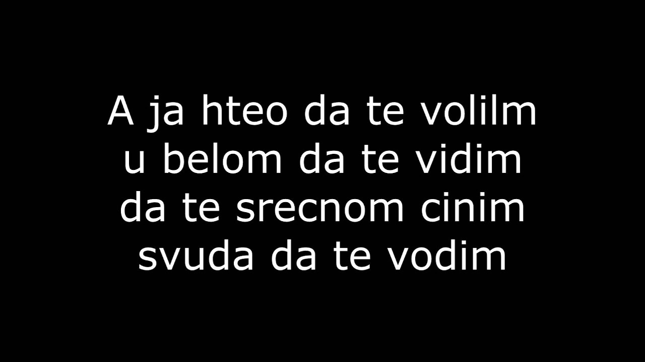 Mr.Black - U belom Lyrics / Tekst (Longer Version)