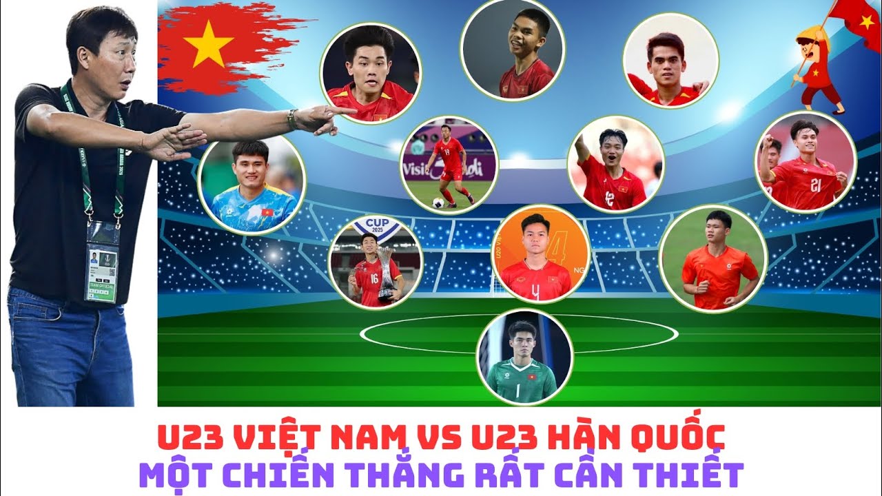 U23 Việt Nam vs U23 Hàn Quốc - HLV Kim Sang Sik - Đình Bắc - Trung Kiên