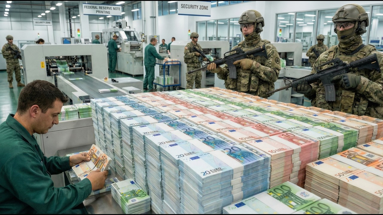 Inside the Euro Money Factory: Complete Banknote Manufacturing Process Revealed