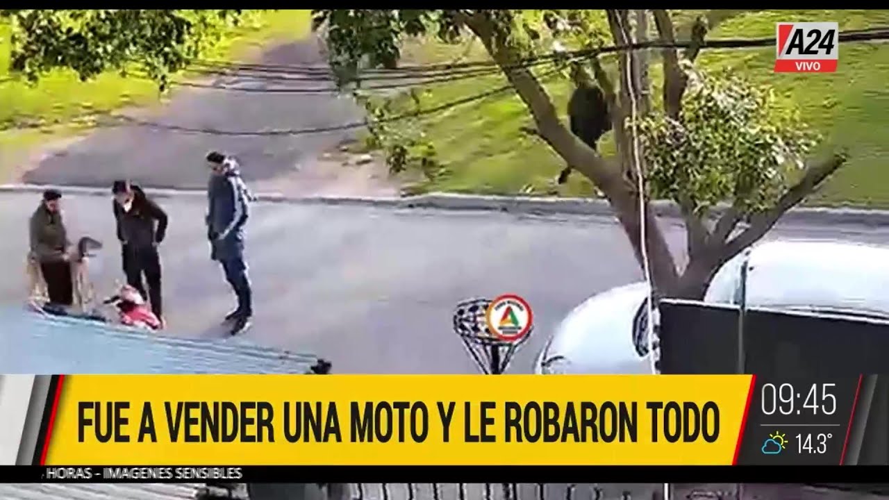 🚨 Emboscada y robo a un joven que iba a comprar una moto en Avellaneda: 