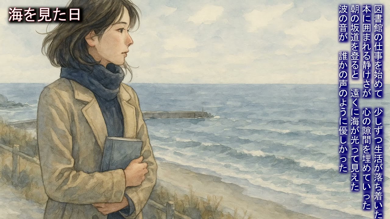 茨城、海辺で赦しを知る日　― 春の光が連れ戻した心の物語 ―（全角 38文字）、図書館司書補