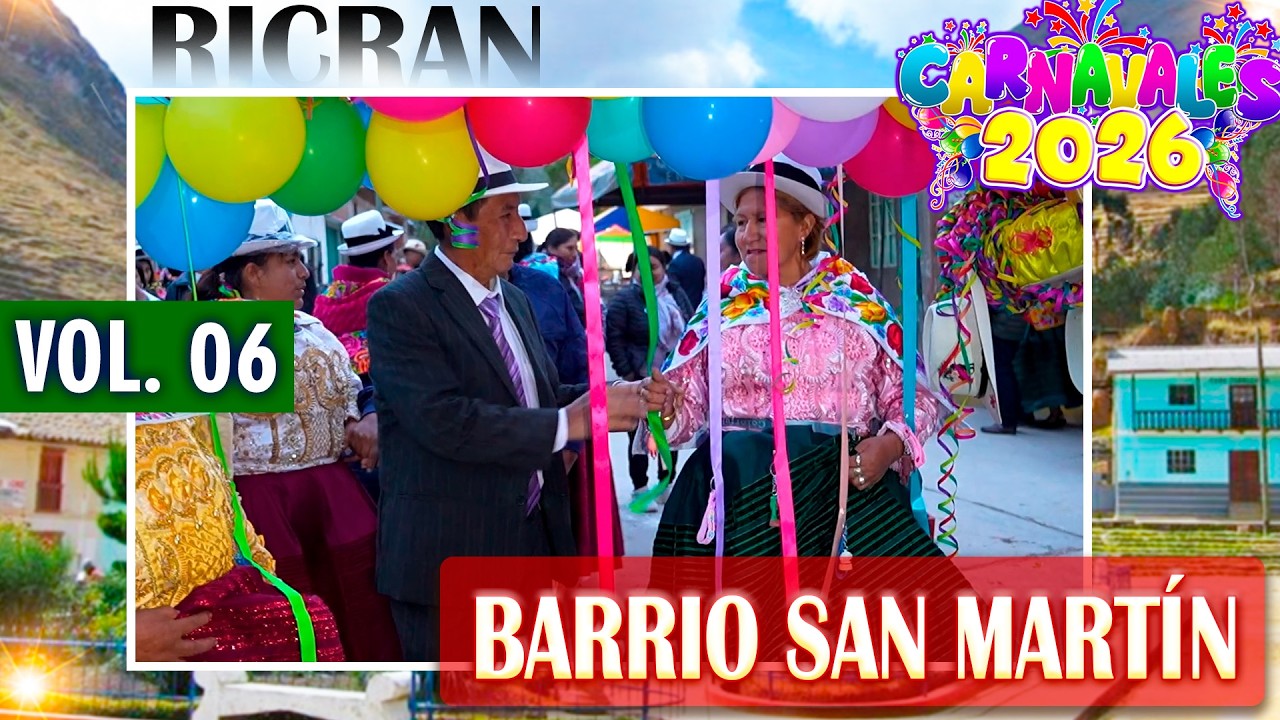 🔴🟢🔵 Ricran 2026 ✨ Carnavales en Honor a Fray San Martin de Porres 🎉 Barrio San Martín // DVD 06
