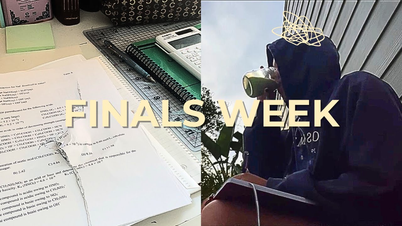 days of a normal college student (exams)
