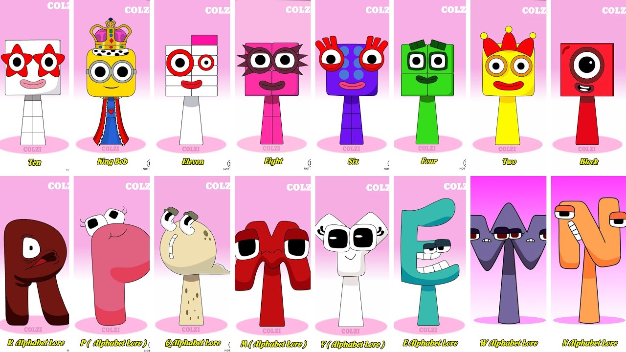 Incredibox Sprunki OC Phase 1 to Phase 2 Ten, Eleven, Eight, Six, Four, Two, One Numberblocks