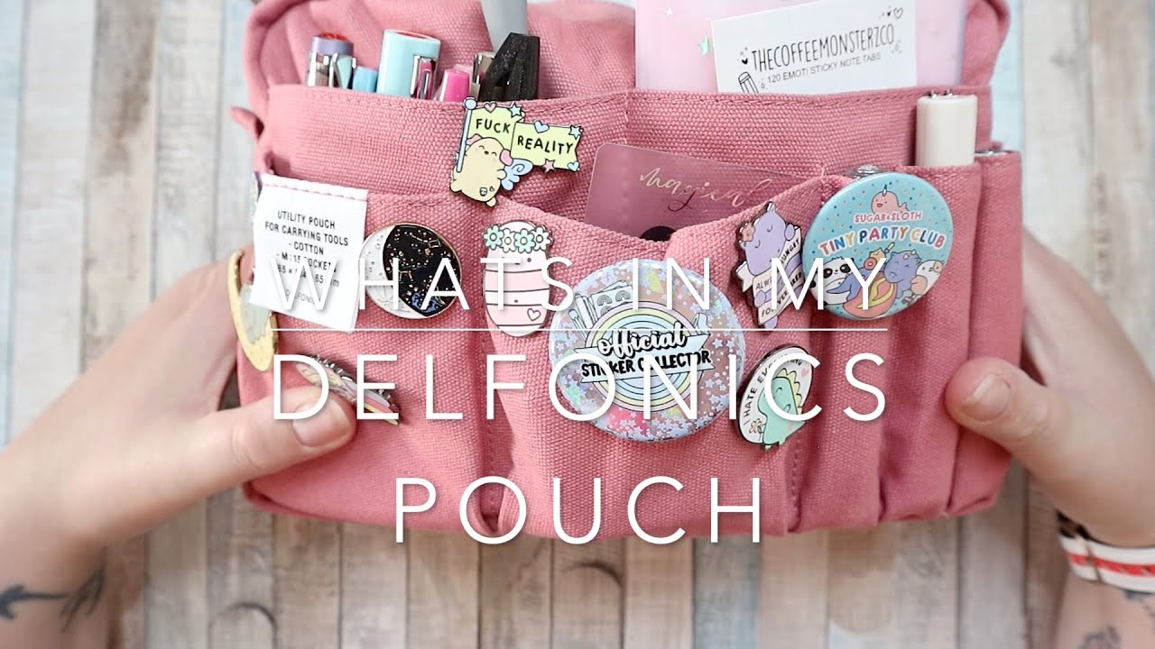 WHAT'S IN MY PLANNER POUCH | DELFONICS UTILITY POUCH MEDIUM