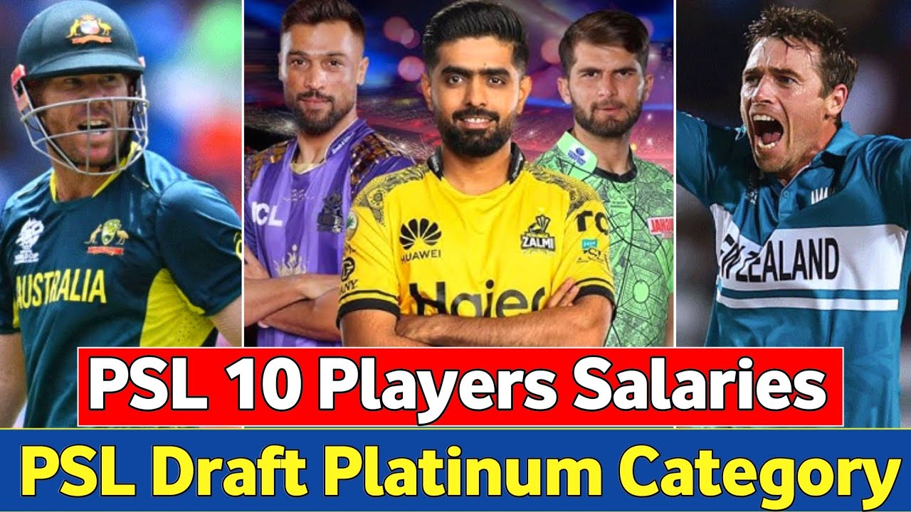 HBL PSL 2025 Draft | Platinum Category Players List & Salaries Revealed
