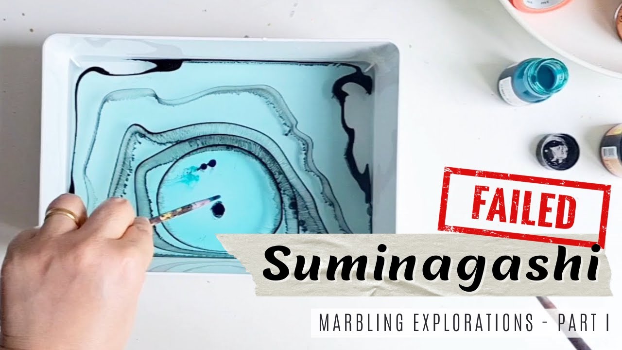 Suminagashi Failure: My First Attempt at Marbling Technique
