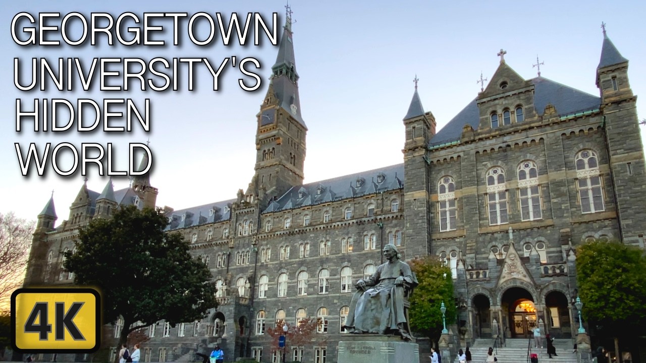 🇺🇸 Georgetown Campus Exposed: Inside the Library, Classrooms & Historic Carroll Parlor 📚