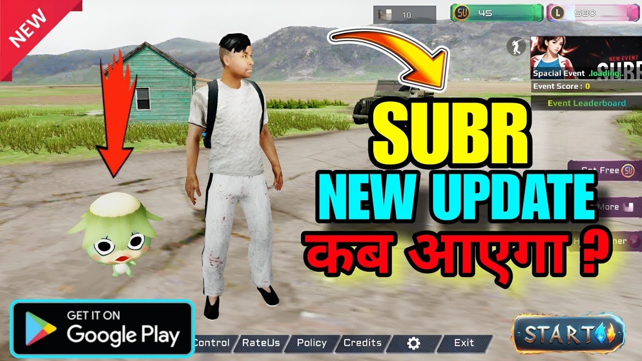 SUBR का NEW UPDATE 😱 | कब आएगा? 🔥A to Z पूरी जानकारी अभी देखो! SURVIVAL UNKNOWN BATTLE ROYAL 🤯