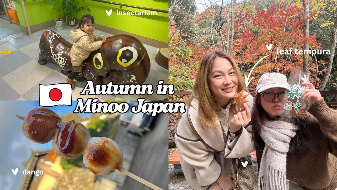 We ate a leaf tempura! Celebrated Kaeri's birthday at Minoh Park Insectarium | Autumn in Japan