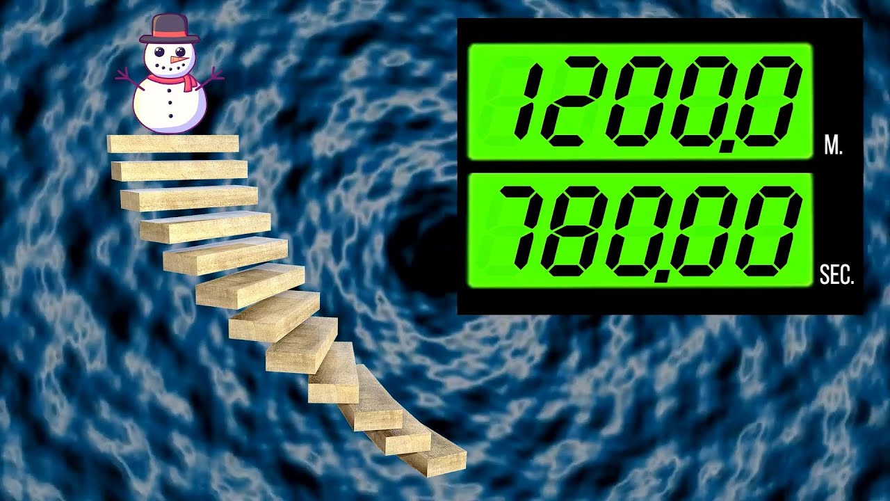 BCG 13 Minutes Stopwatch (Snowman ladder 1,200 m. Height) Remix Mario Kart Wii N64 Skyscraper