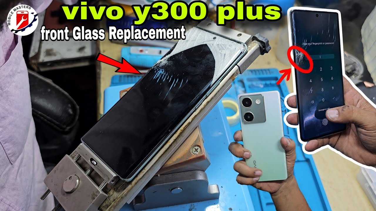 VIVO Y300 PLUS FRONT SCREEN GLASS REPLACEMENT●Vivo y300 plus glass change #y300 #vivo