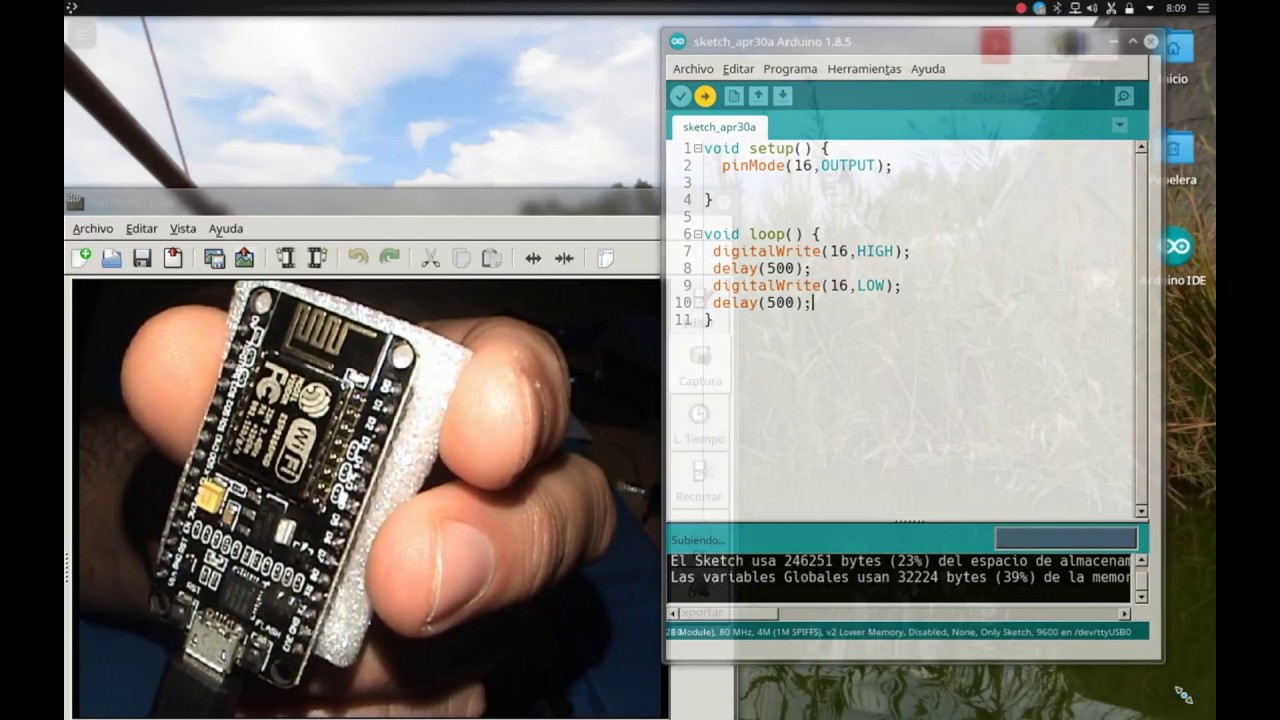 Toma de contacto NodeMCU basado en ESP8266 con Arduino IDE