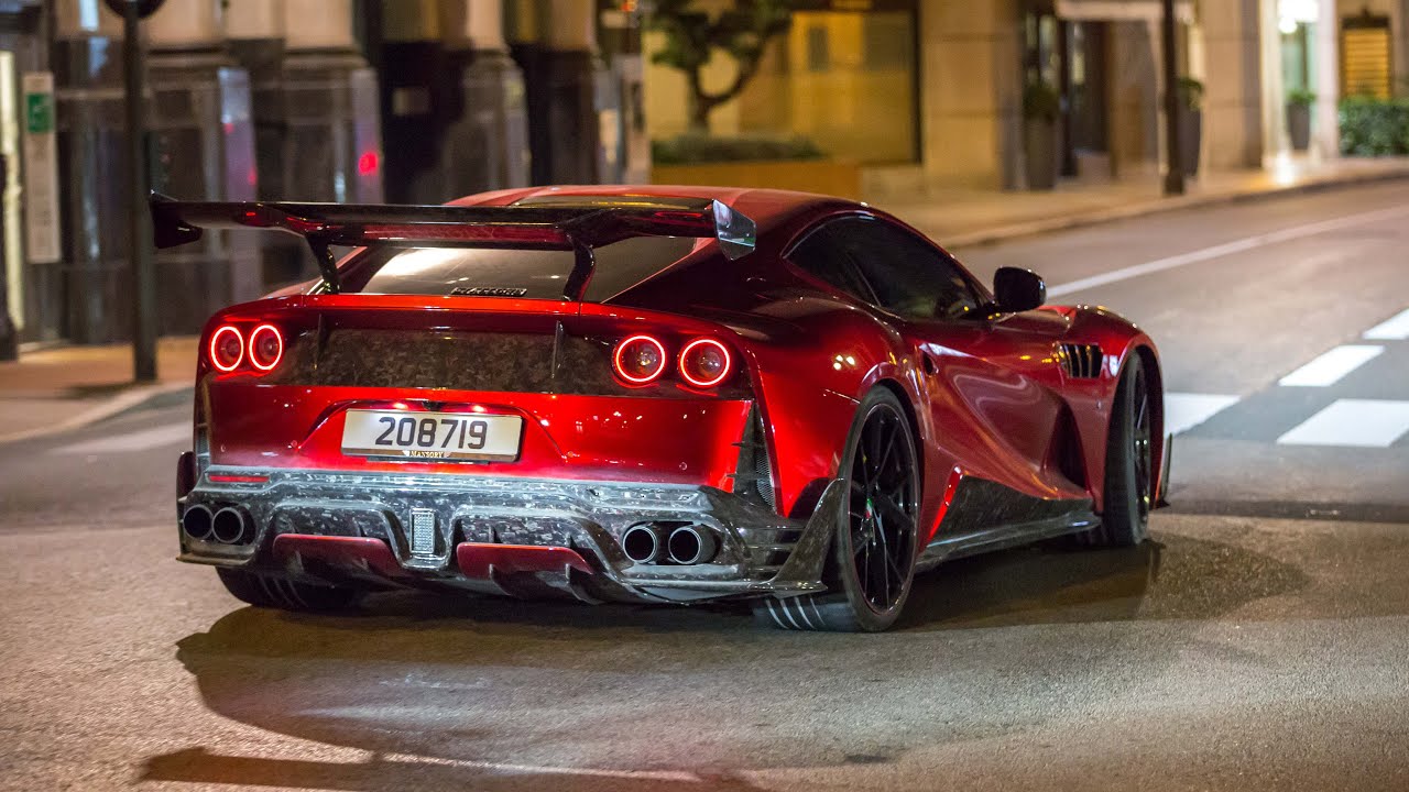 Mansory Stallone Ferrari 812 Superfast Start Up & Driving in Monaco !