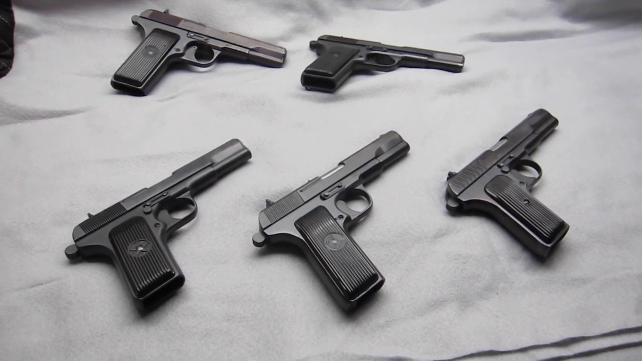 Tokarev pistols gun collection TT-C, TT33, M57, and M70A disassembly and range time #EasyBMilsurp