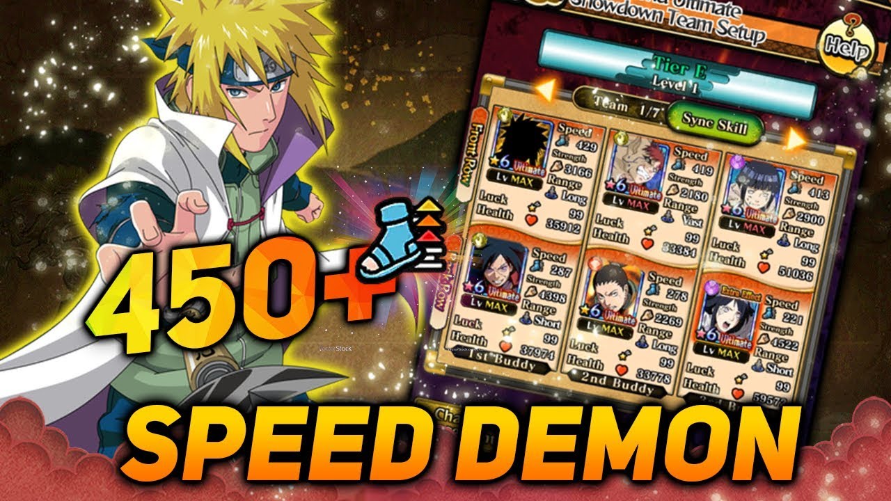 450+ SPEED DEMON! EXCLUSIVE Kage League Minato Gameplay! | Naruto Blazing