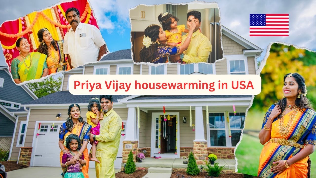 அமெரிக்கா வில் புது வீடு கிரஹப்பிரவேசம்🇱🇷🌫🏡/Priya Vijay housewarming ceremony/My life next door