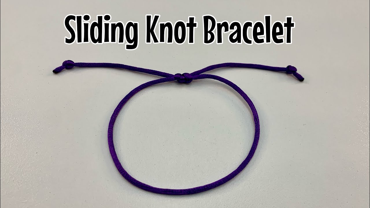 Sliding knot friendship bracelet - double slider