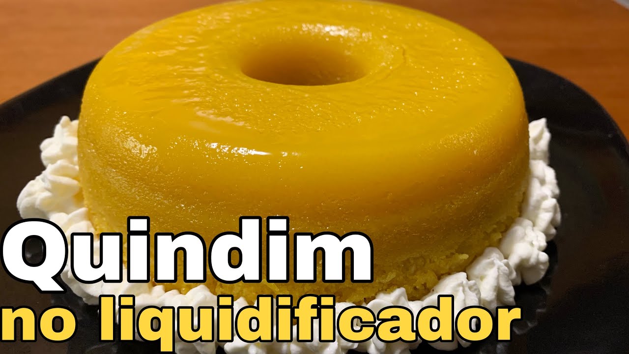 Quindim  de Liquidificador  com Ovos Inteiros - Fácil, Rápido e Delicioso!