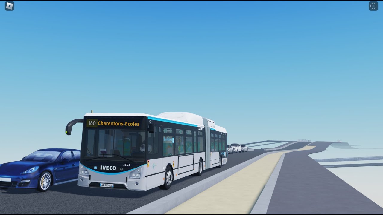 Ligne 180 Bus RATP Fr (Villejuif - Aragon à Charenton écoles) | Bus Roblox | Ligne 180