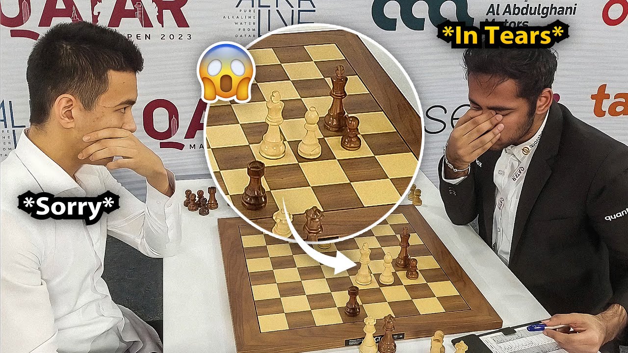 The Most Heartbreaking Moment of Arjun Erigaisi vs Nodirbek Abdusattorov | Qatar Masters 2023