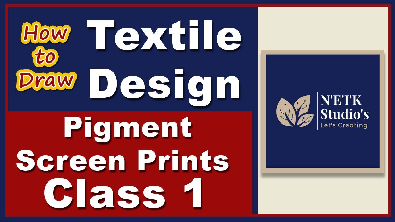 Textile Design | Drawing | Tracing | Rendering | For Pigment Screen Printing Class-1 | Urdu | Hindi