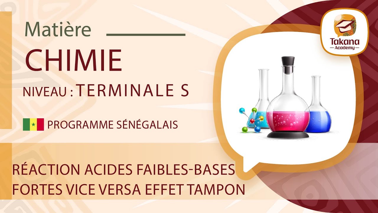 Chimie || Réaction acides faibles Bases fortes vice versa, effet Tampon || Terminale S