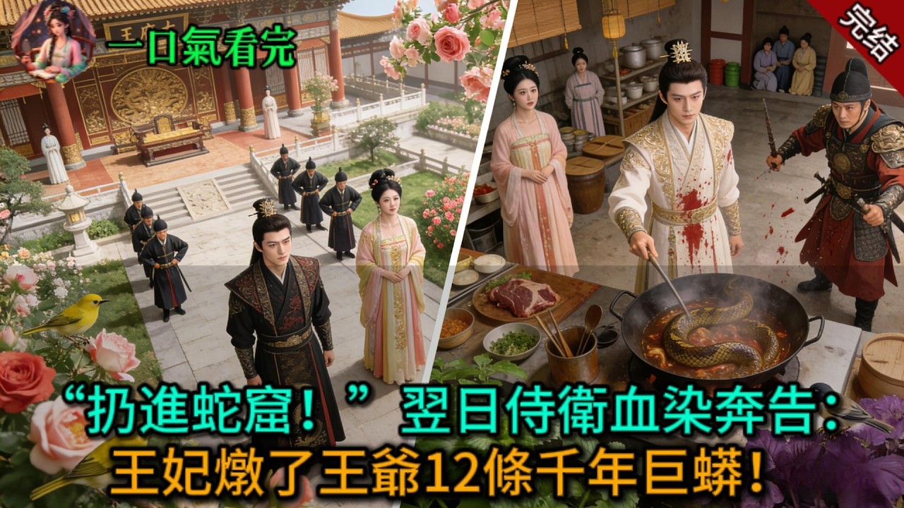 【原創已完結】扔進蛇窟！”翌日侍衛血染奔告：王妃燉了王爺12條千年巨蟒！