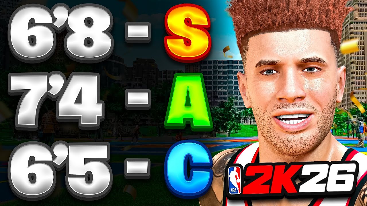 RANKING EVERY BUILD HEIGHT IN NBA 2K26 IN TIERS!