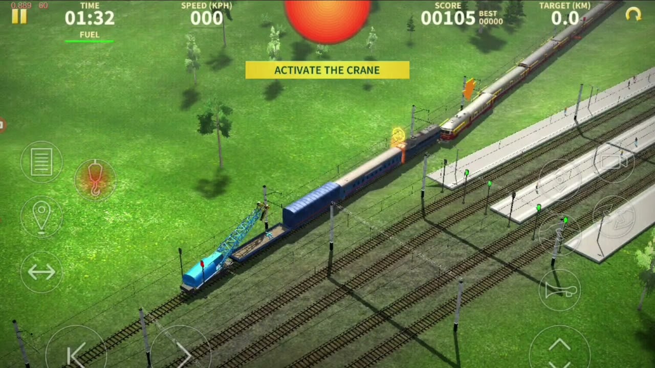 Electric Trains Mission 12: Taking a Derailed Train to the Repair Station with a Breakdown Crane