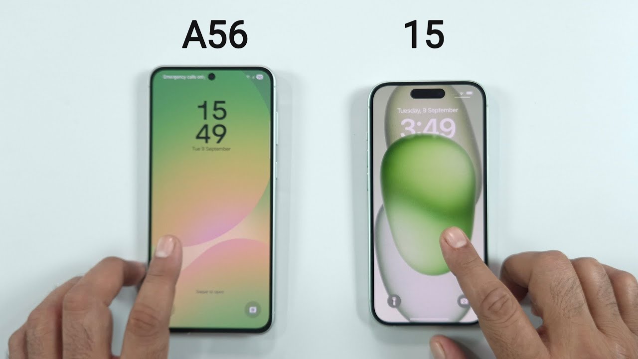 Samsung A56 vs iPhone 15 Speed Test | Midrange vs Flagship