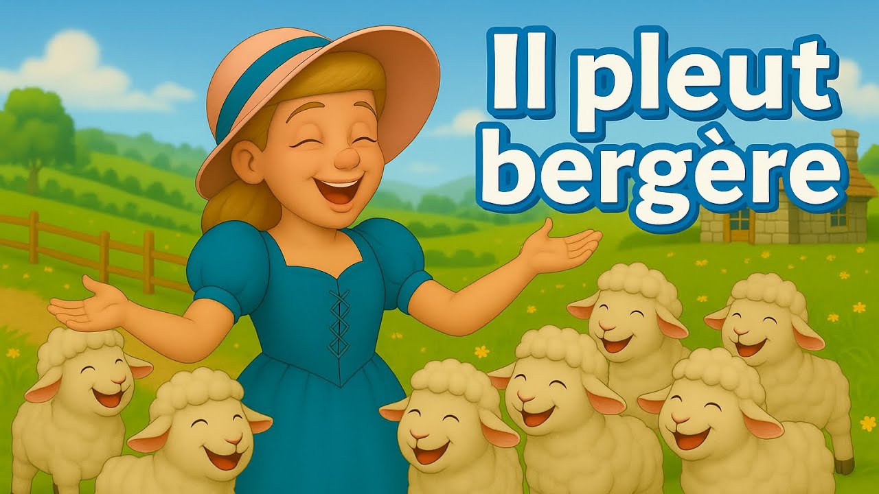 Il pleut, bergère 🎶  – Comptine animée