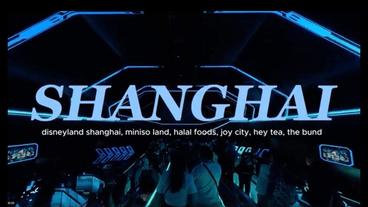 three days in shanghai | disneyland, bullet train, halal food, miniso land