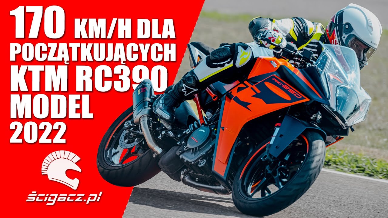KTM RC390 model 2022 - ponad 170 km/h dla początkujących. Torowa broń, w pełni wyposażona w salonie