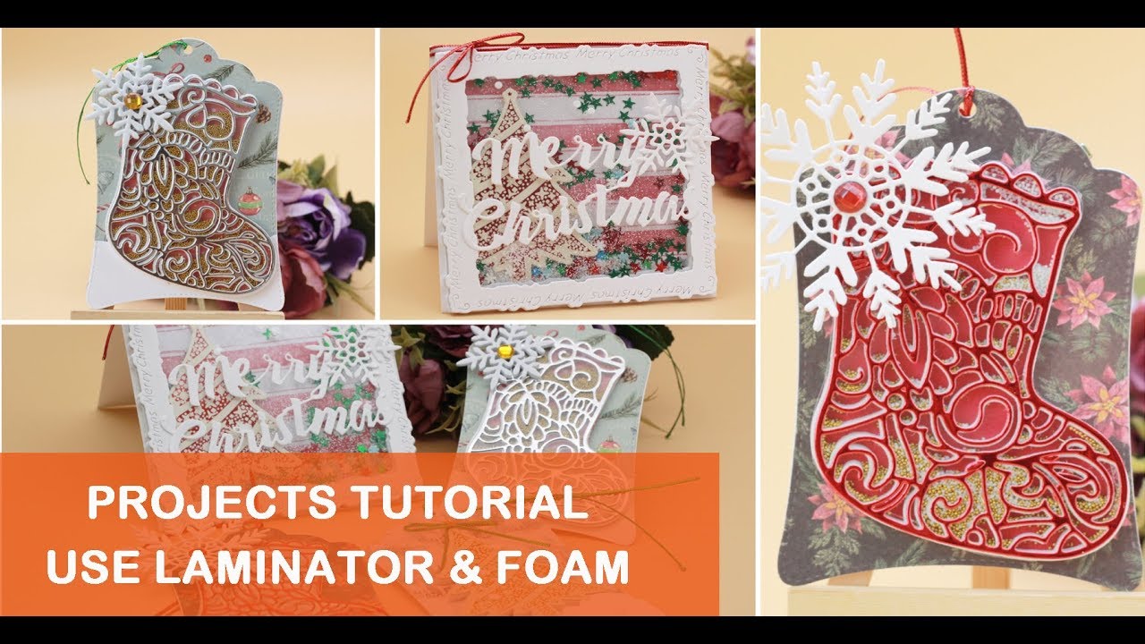 USE LAMINATOR & FOAM TO MAKE SHAKER CARD and TRICKS #shakercard #alinacraft