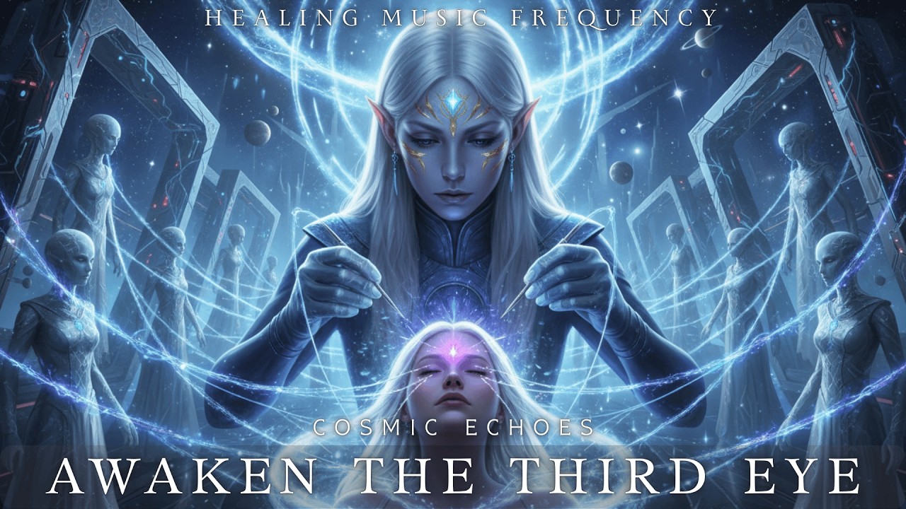 Awaken The Third Eye ✨ 432Hz Cosmic Echoes | Pleiadian Pineal Gland Activation & Deep Intuition 👁️