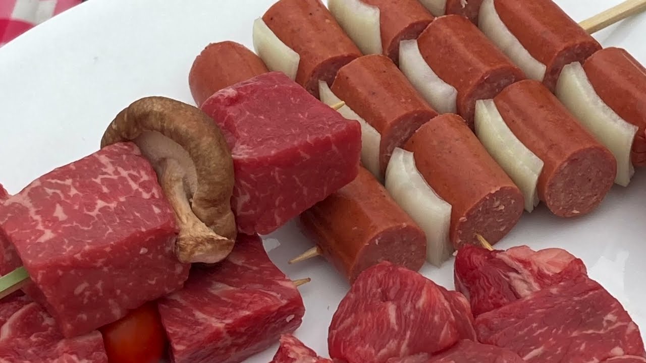 Using The Bincho Grill-mini while camping with our RV at Faria State Beach, Ventura CA