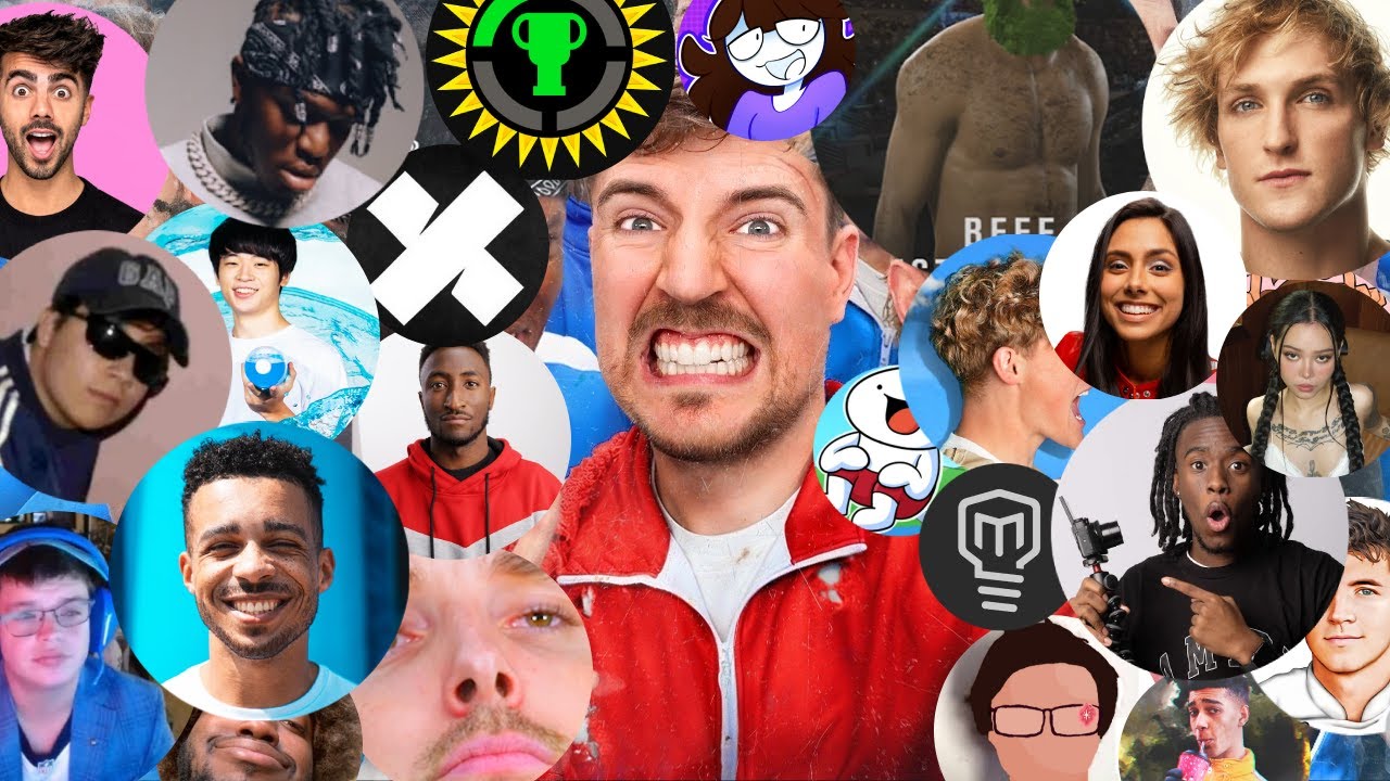 ALL 50 YouTubers from MrBeast's Video | Sub Count History (2006-2024)