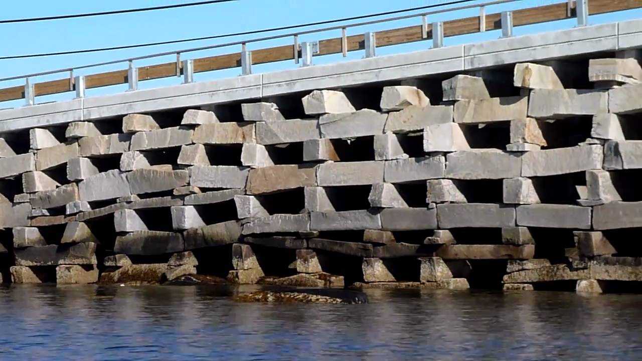 The Crib Bridge under Rehabilitation | Orrs Island to Bailey Island Maine